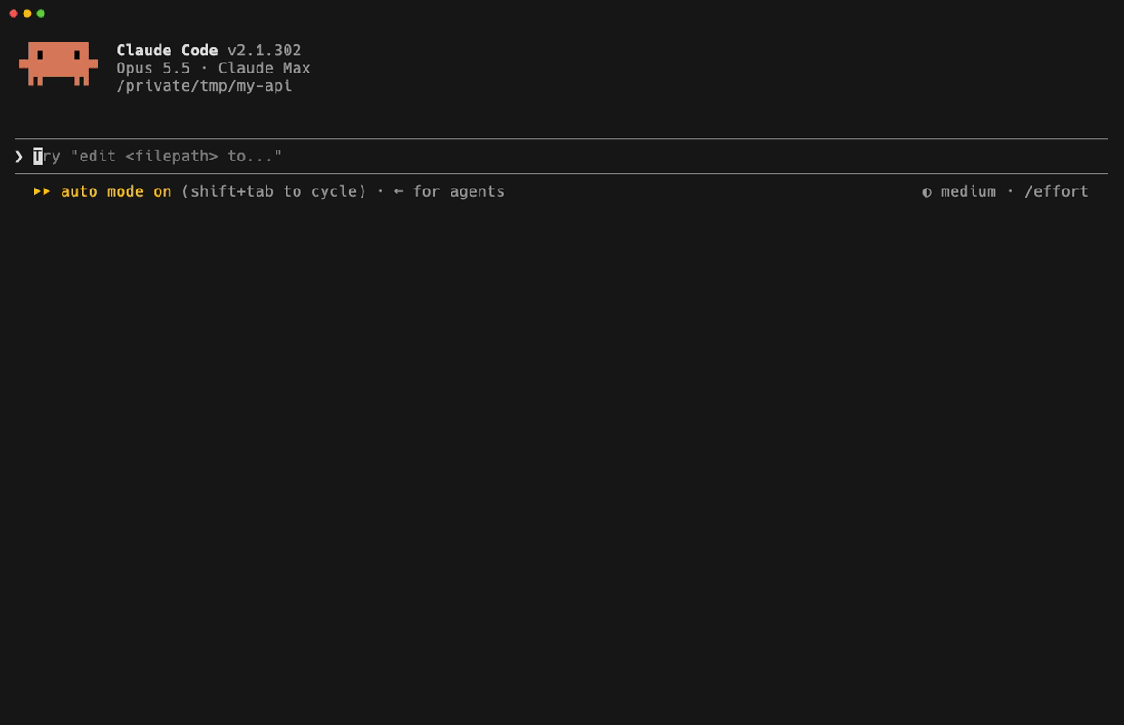 The open-questions box above the Claude Code prompt: three questions, two answered and sent together, one still open